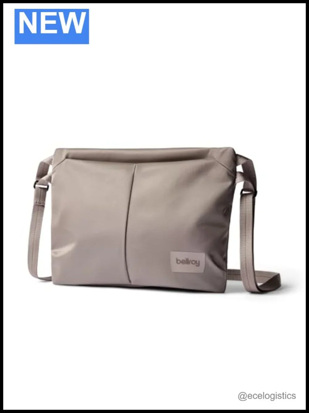 Slimline Crossbody Travel Pouch Bag with Adjustable Strap, Recycled Nylon